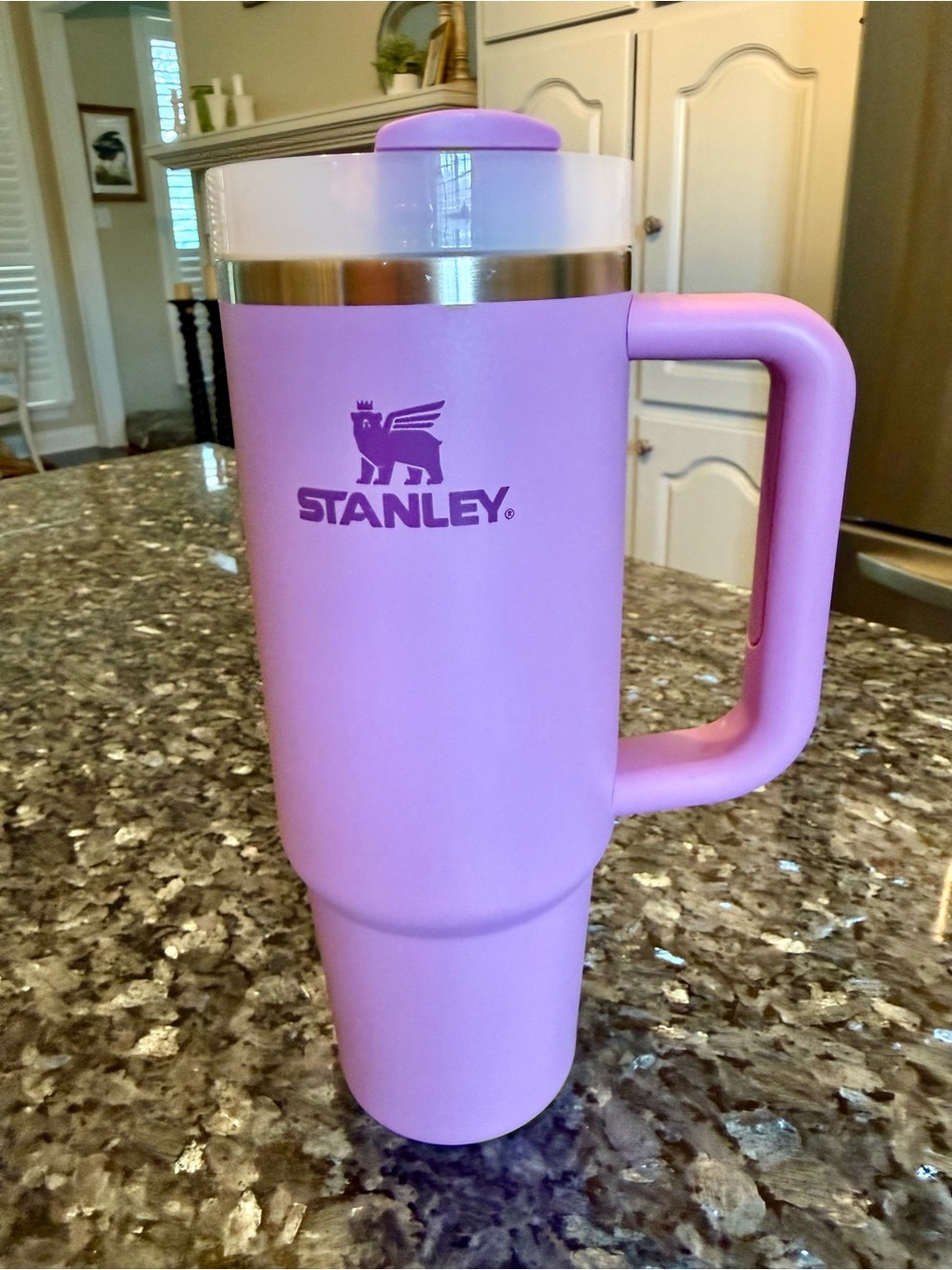 30 oz Stanley Quencher H2.0 FlowState Tumbler in a light purple/lavender